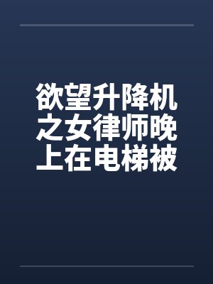 欲望升降机之女律师晚上在电梯被