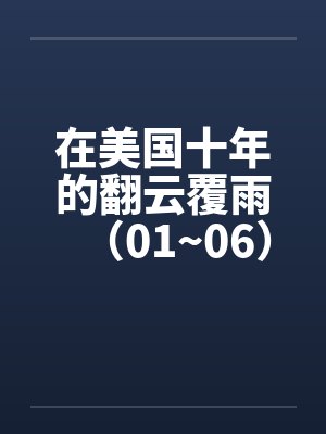 在美国十年的翻云覆雨(01~06)