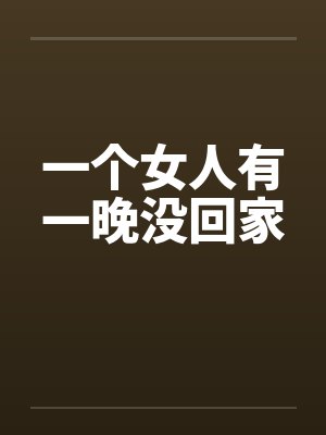 一个女人有一晚没回家的说说